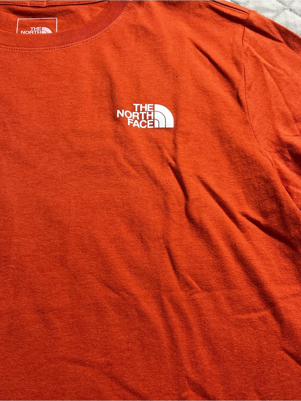 The North Face Evo Edge Short Sleeve Tee Women’s Medium Mars Dust Orange Relaxed - Picture 6 of 10